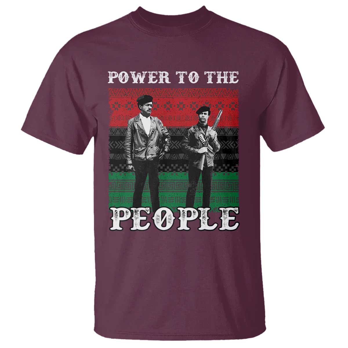 Vintage Black Panthers Party T Shirt Power To The People Self Defense Black History - African Pride