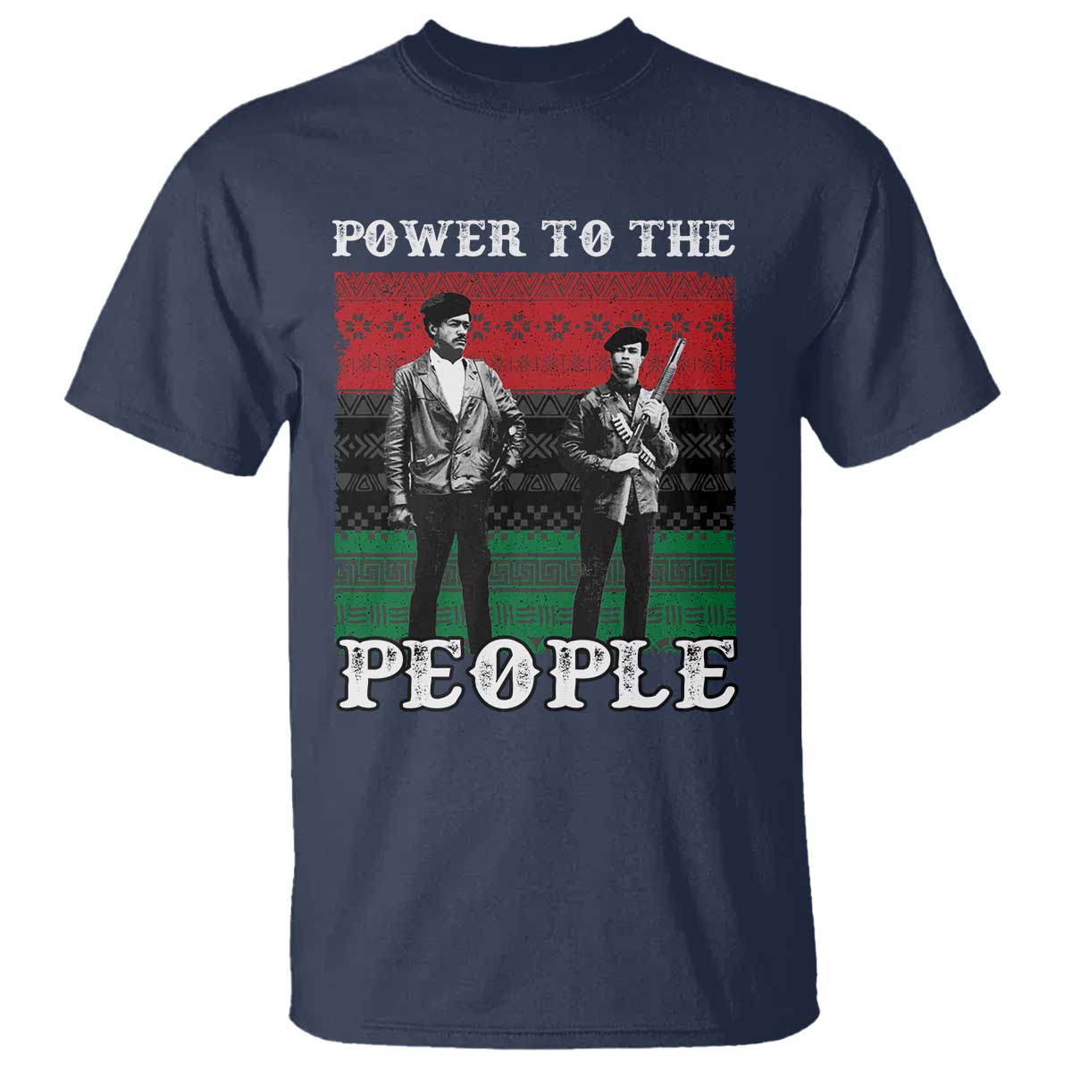 Vintage Black Panthers Party T Shirt Power To The People Self Defense Black History - African Pride