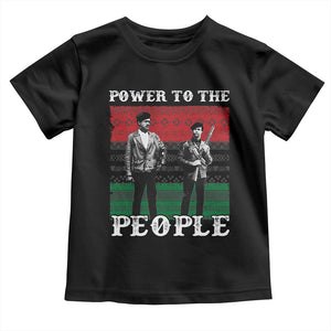 Vintage Black Panthers Party Toddler T Shirt Power To The People Self Defense Black History - African Pride