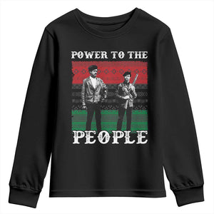 Vintage Black Panthers Party Youth Sweatshirt Power To The People Self Defense Black History - African Pride