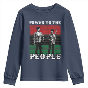 Vintage Black Panthers Party Youth Sweatshirt Power To The People Self Defense Black History - African Pride