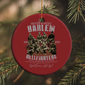 Halem Hellfighters Christmas Ornament African American Black Military History Soldiers WWI WWII - African Pride