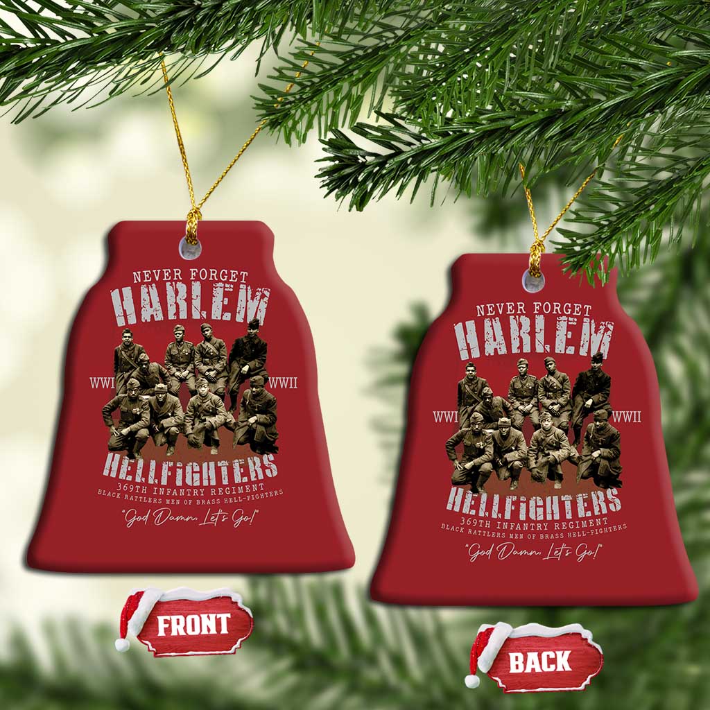 Halem Hellfighters Christmas Ornament African American Black Military History Soldiers WWI WWII - African Pride