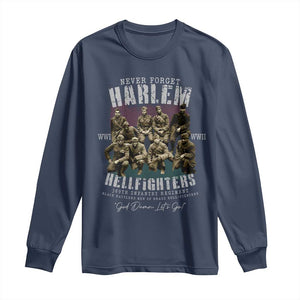Halem Hellfighters Long Sleeve Shirt African American Black Military History Soldiers WWI WWII - African Pride