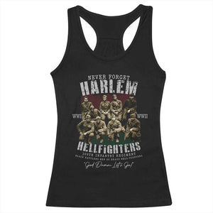 Halem Hellfighters Racerback Tank Top African American Black Military History Soldiers WWI WWII - African Pride
