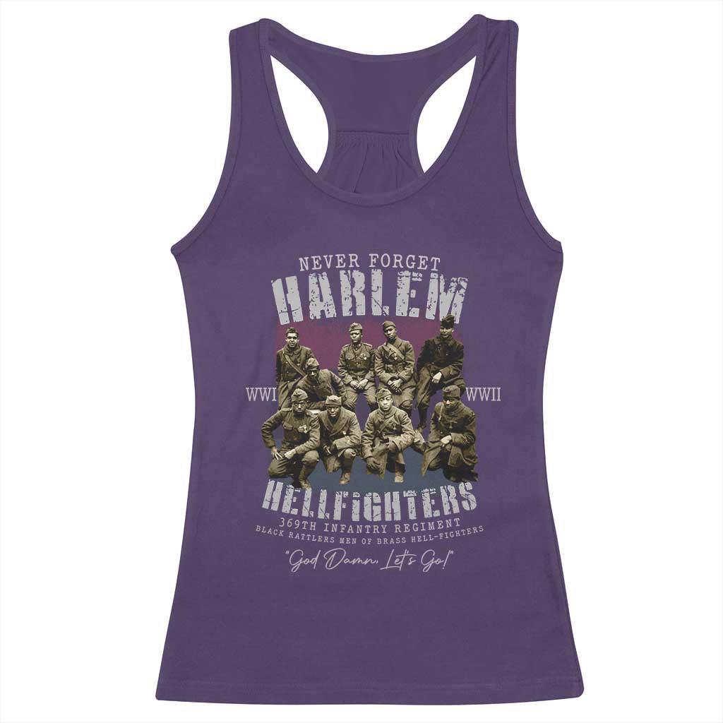 Halem Hellfighters Racerback Tank Top African American Black Military History Soldiers WWI WWII - African Pride