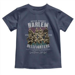 Halem Hellfighters Toddler T Shirt African American Black Military History Soldiers WWI WWII - African Pride