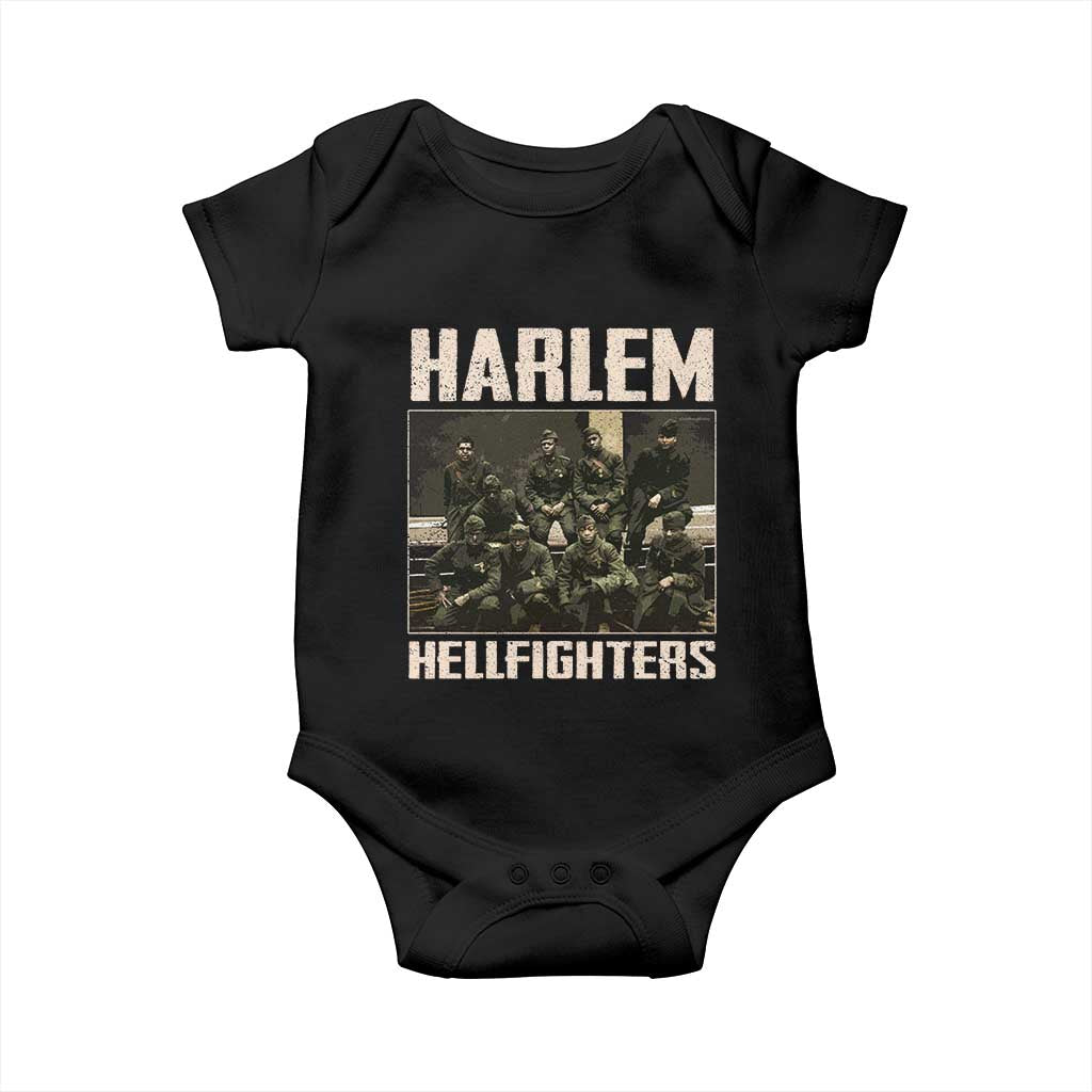 Halem Hellfighters Baby Onesie USA Black Military History Soldiers WWI WWII - African Pride