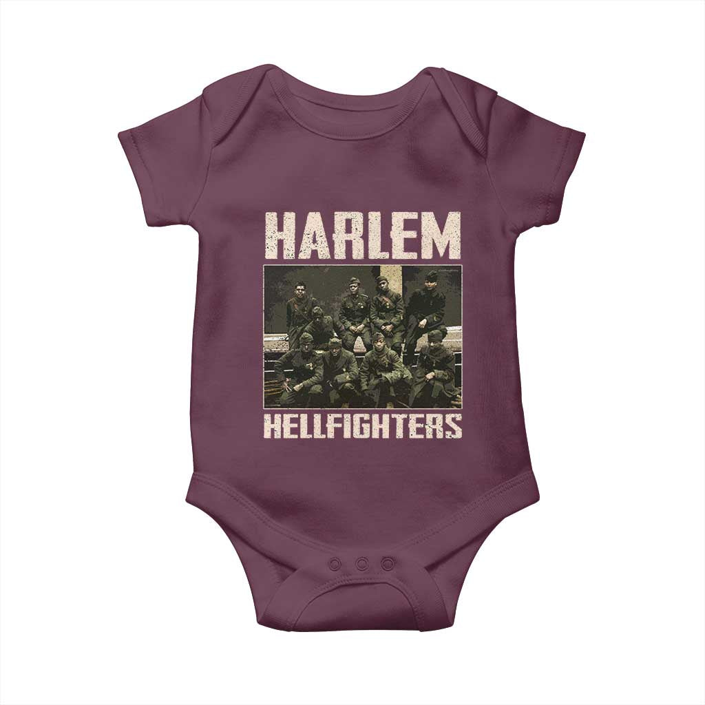 Halem Hellfighters Baby Onesie USA Black Military History Soldiers WWI WWII - African Pride