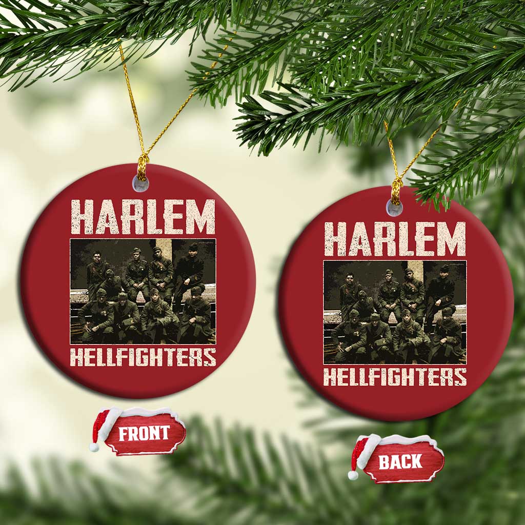 Halem Hellfighters Christmas Ornament USA Black Military History Soldiers WWI WWII - African Pride
