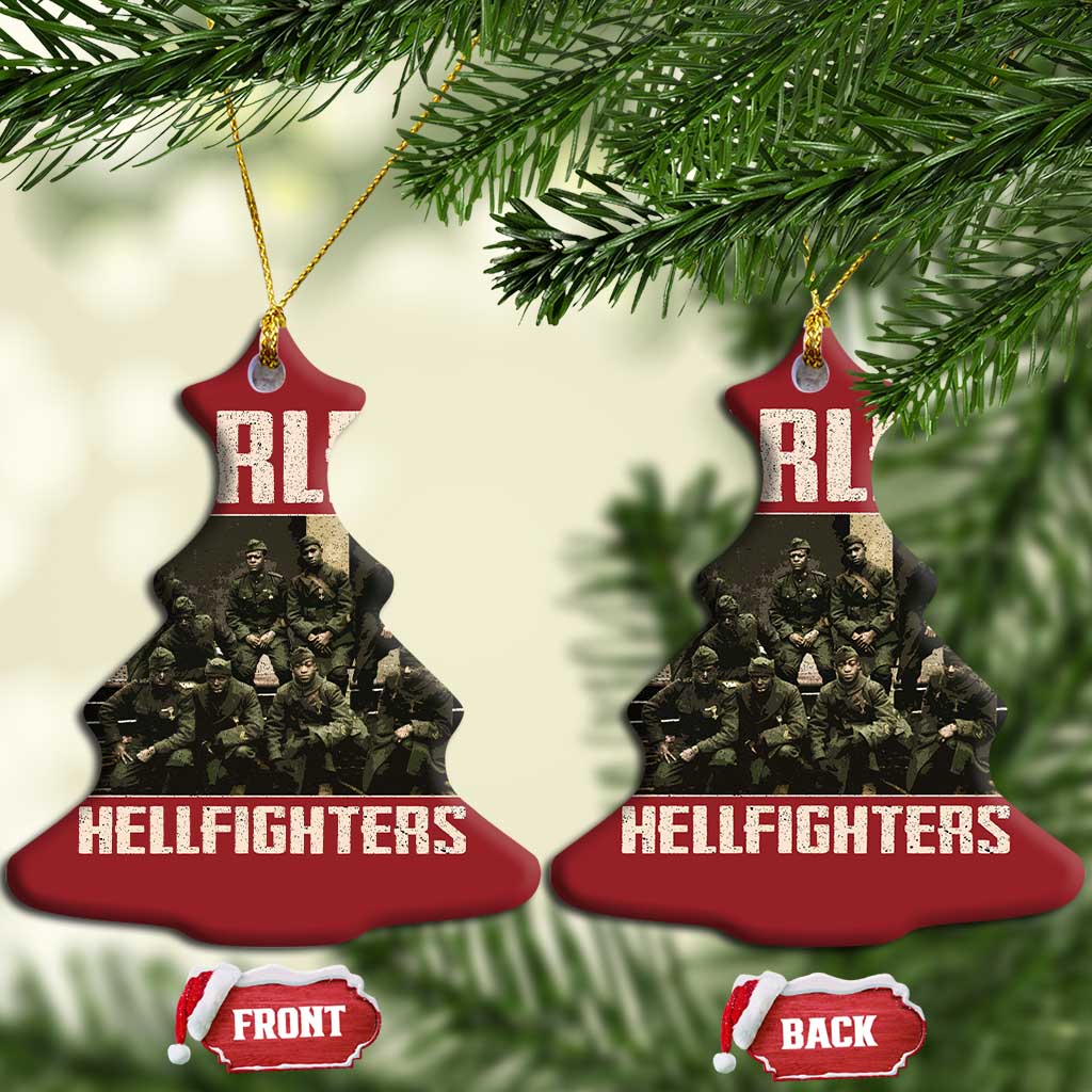 Halem Hellfighters Christmas Ornament USA Black Military History Soldiers WWI WWII - African Pride