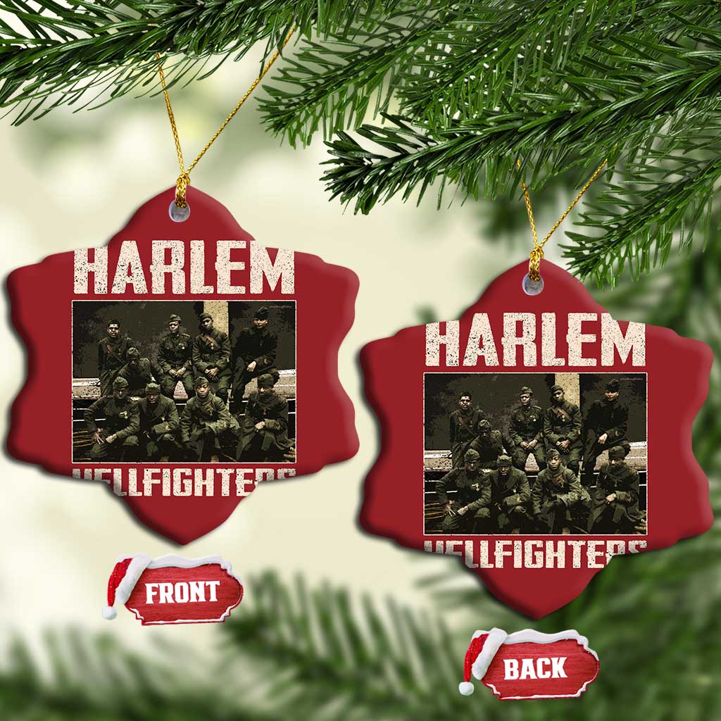 Halem Hellfighters Christmas Ornament USA Black Military History Soldiers WWI WWII - African Pride