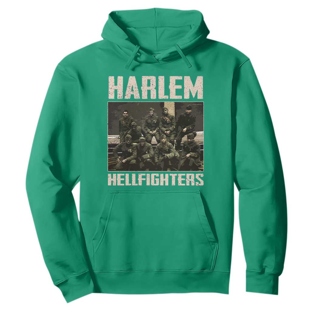 Halem Hellfighters Hoodie USA Black Military History Soldiers WWI WWII - African Pride