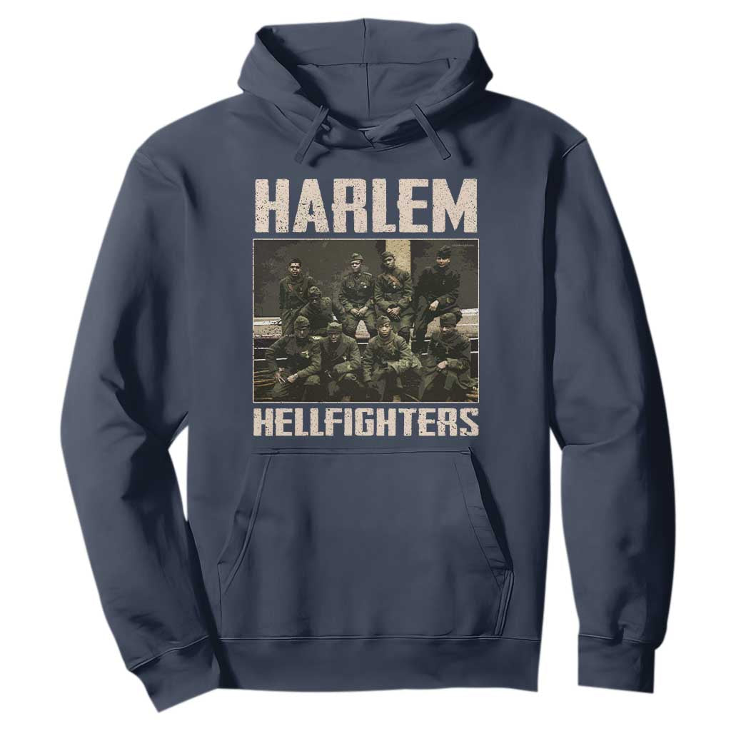 Halem Hellfighters Hoodie USA Black Military History Soldiers WWI WWII - African Pride