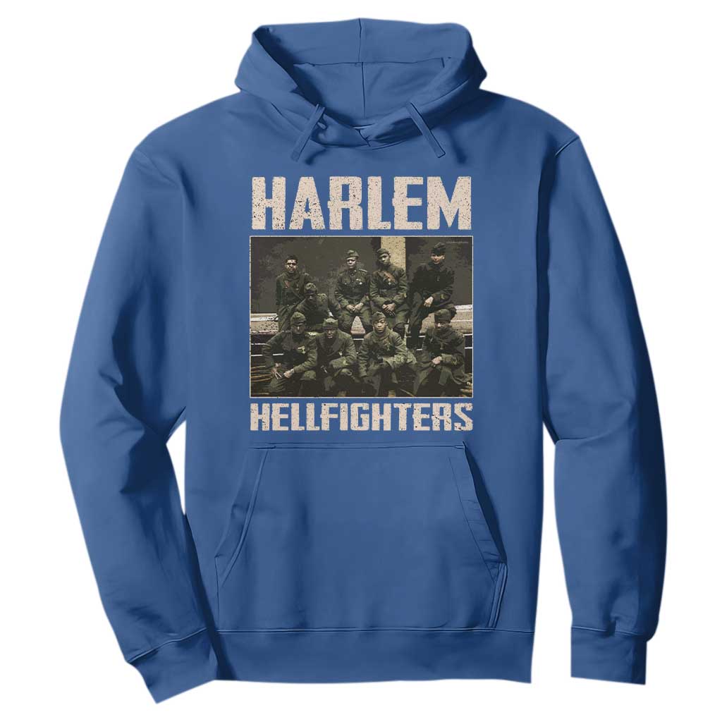 Halem Hellfighters Hoodie USA Black Military History Soldiers WWI WWII - African Pride