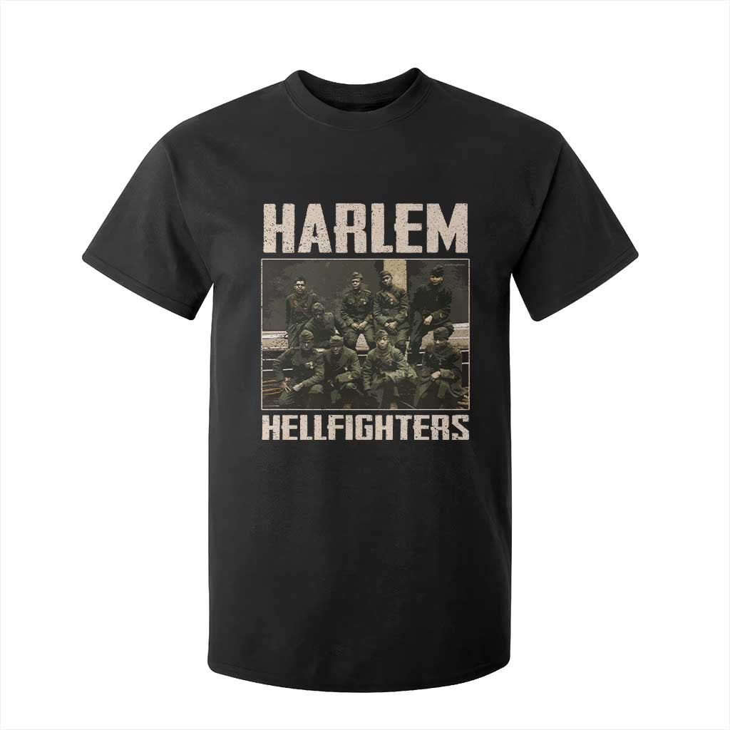 Halem Hellfighters T Shirt For Kid USA Black Military History Soldiers WWI WWII - African Pride