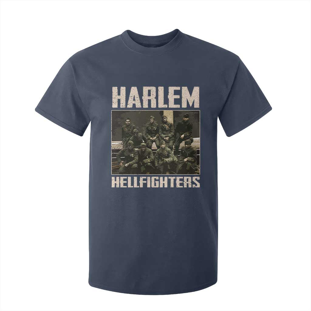 Halem Hellfighters T Shirt For Kid USA Black Military History Soldiers WWI WWII - African Pride