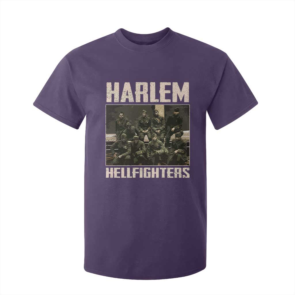 Halem Hellfighters T Shirt For Kid USA Black Military History Soldiers WWI WWII - African Pride