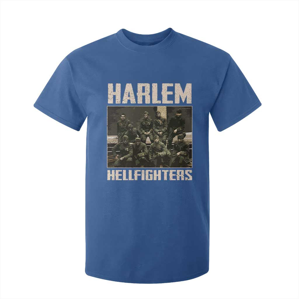 Halem Hellfighters T Shirt For Kid USA Black Military History Soldiers WWI WWII - African Pride