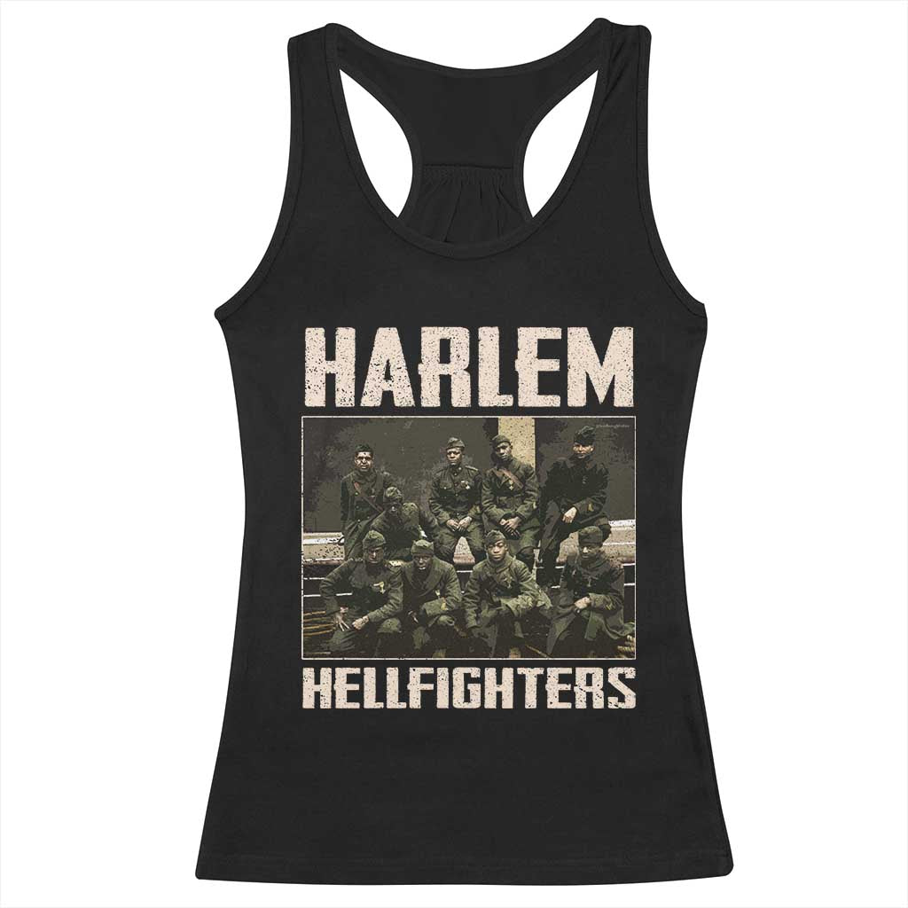 Halem Hellfighters Racerback Tank Top USA Black Military History Soldiers WWI WWII - African Pride
