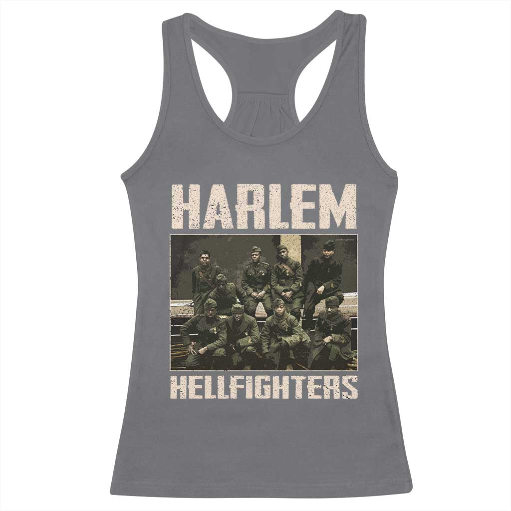 Halem Hellfighters Racerback Tank Top USA Black Military History Soldiers WWI WWII - African Pride