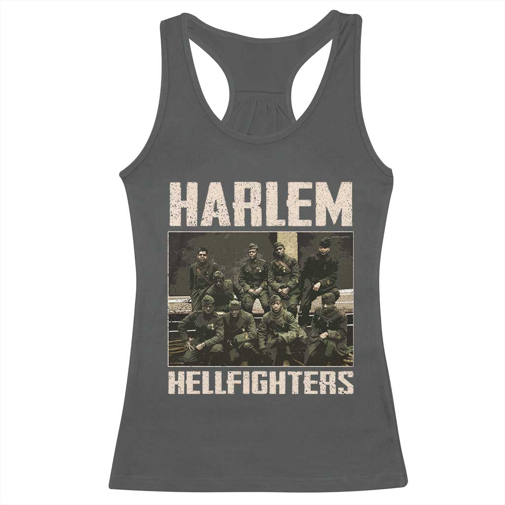 Halem Hellfighters Racerback Tank Top USA Black Military History Soldiers WWI WWII - African Pride