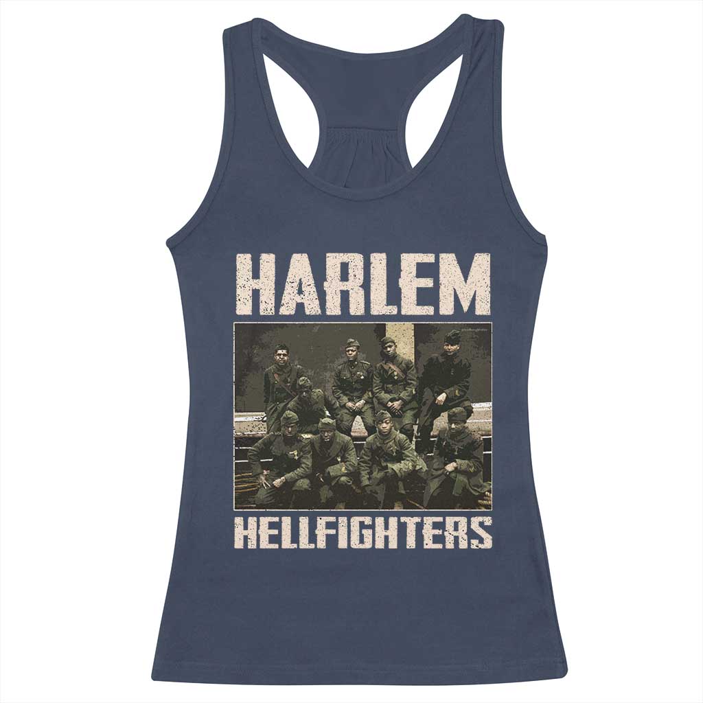 Halem Hellfighters Racerback Tank Top USA Black Military History Soldiers WWI WWII - African Pride