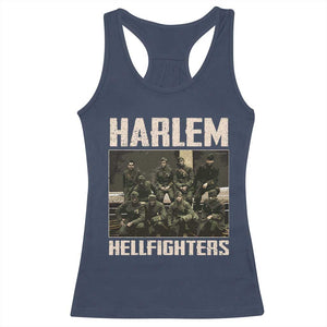 Halem Hellfighters Racerback Tank Top USA Black Military History Soldiers WWI WWII - African Pride