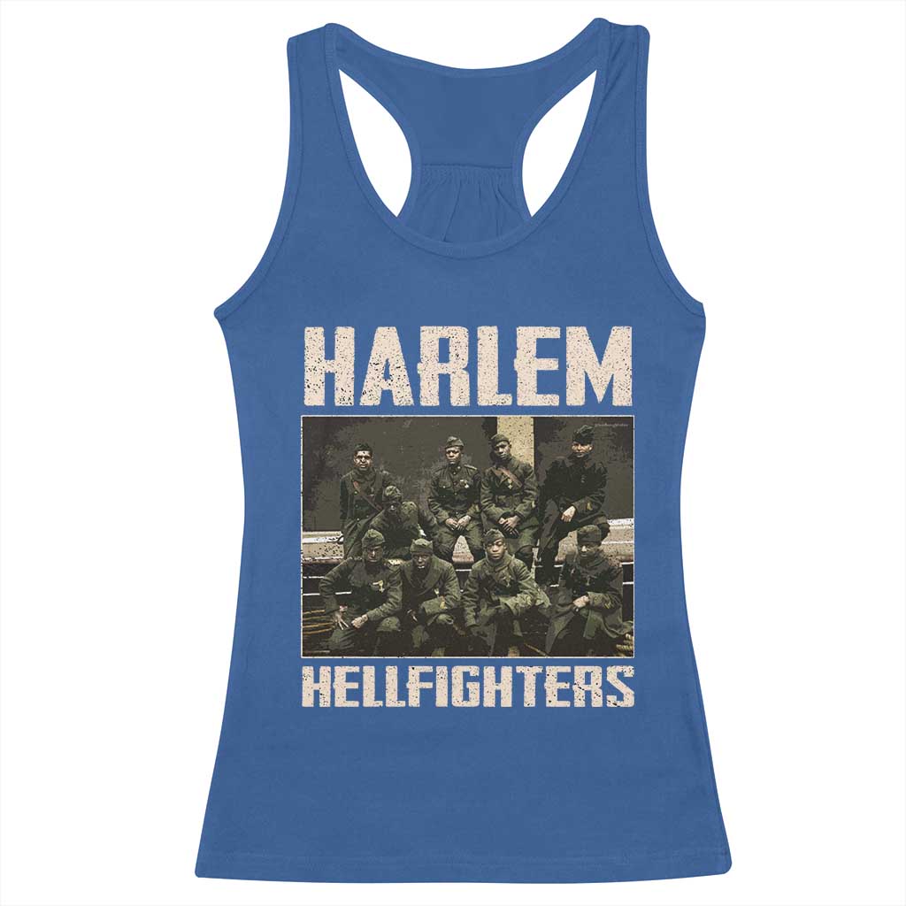 Halem Hellfighters Racerback Tank Top USA Black Military History Soldiers WWI WWII - African Pride