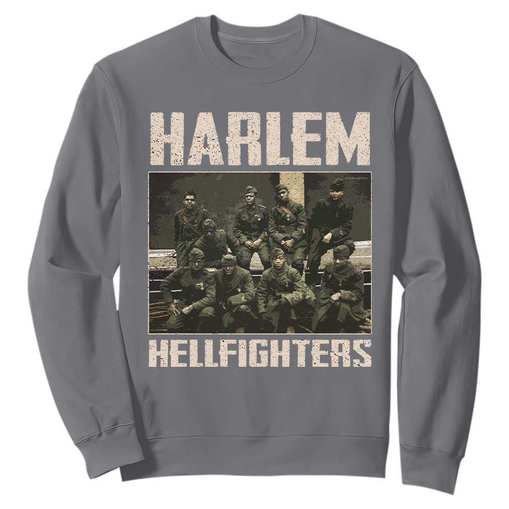 Halem Hellfighters Sweatshirt USA Black Military History Soldiers WWI WWII - African Pride