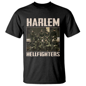 Halem Hellfighters T Shirt USA Black Military History Soldiers WWI WWII - African Pride