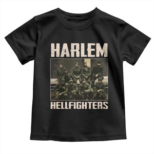 Halem Hellfighters Toddler T Shirt USA Black Military History Soldiers WWI WWII - African Pride