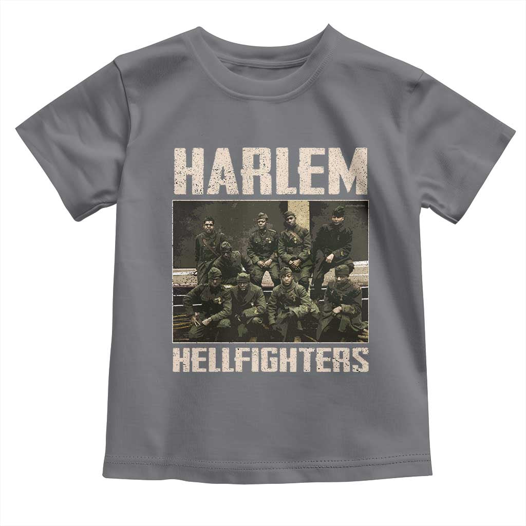 Halem Hellfighters Toddler T Shirt USA Black Military History Soldiers WWI WWII - African Pride