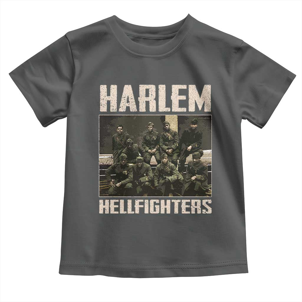 Halem Hellfighters Toddler T Shirt USA Black Military History Soldiers WWI WWII - African Pride