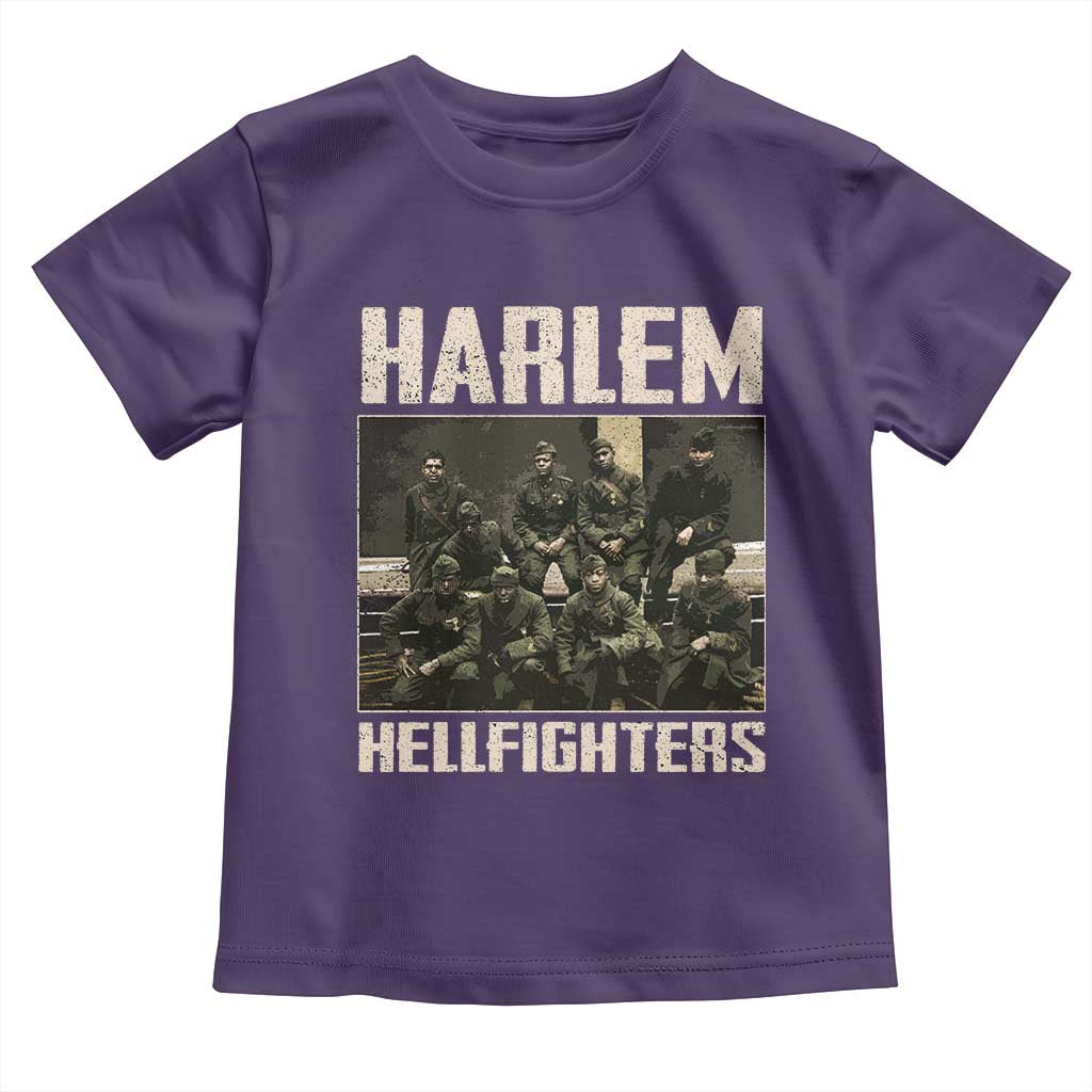 Halem Hellfighters Toddler T Shirt USA Black Military History Soldiers WWI WWII - African Pride