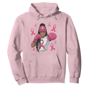 Black Women Fight Breast Cancer Awareness Hoodie Pink Ribbon African American