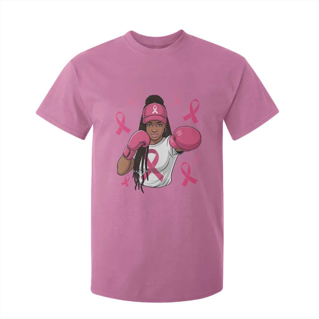 Black Women Fight Breast Cancer Awareness T Shirt For Kid Pink Ribbon African American