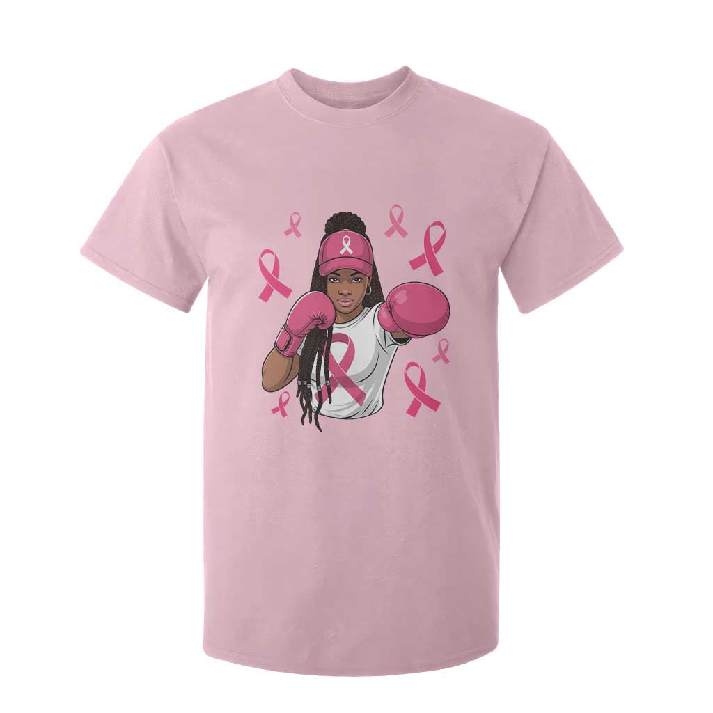 Black Women Fight Breast Cancer Awareness T Shirt For Kid Pink Ribbon African American