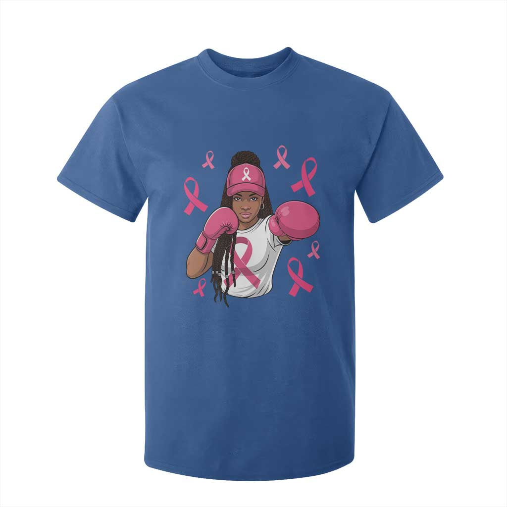Black Women Fight Breast Cancer Awareness T Shirt For Kid Pink Ribbon African American