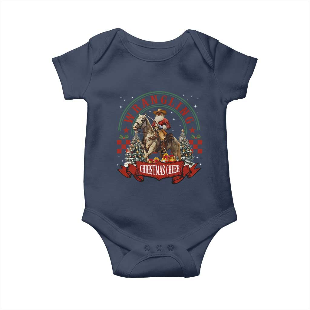 Western Christmas Baby Onesie Howdy Country Christmas Horse Xmas Cheer - African Pride