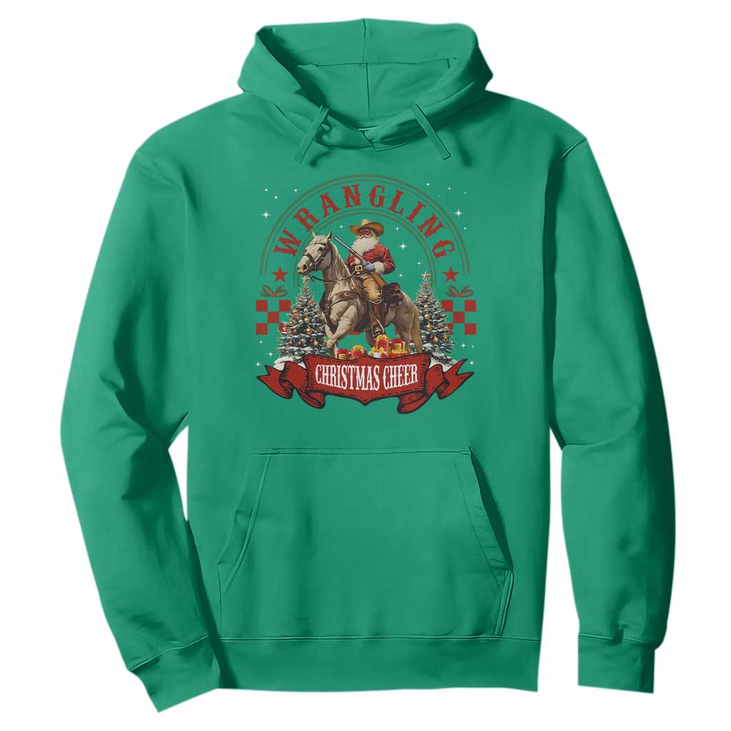 Western Christmas Hoodie Howdy Country Christmas Horse Xmas Cheer - African Pride