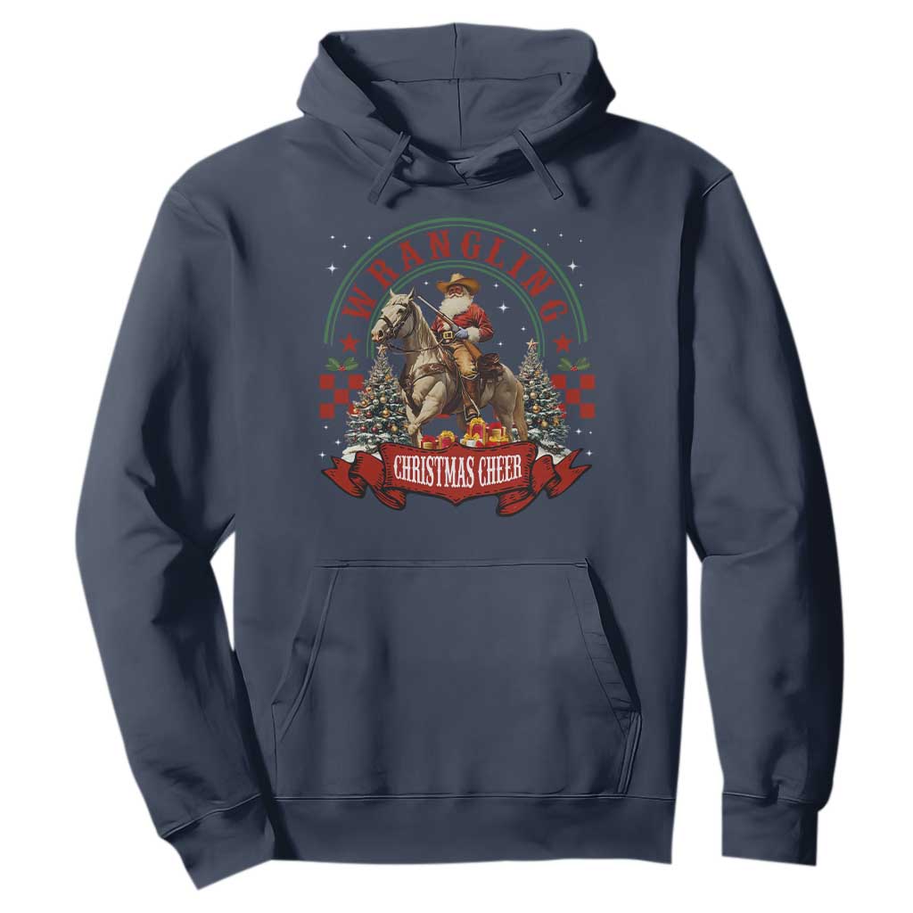 Western Christmas Hoodie Howdy Country Christmas Horse Xmas Cheer - African Pride