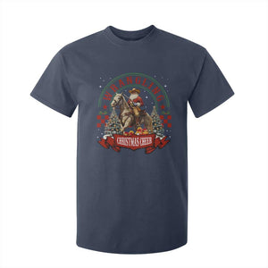 Western Christmas T Shirt For Kid Howdy Country Christmas Horse Xmas Cheer - African Pride