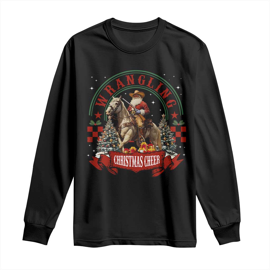 Western Christmas Long Sleeve Shirt Howdy Country Christmas Horse Xmas Cheer - African Pride