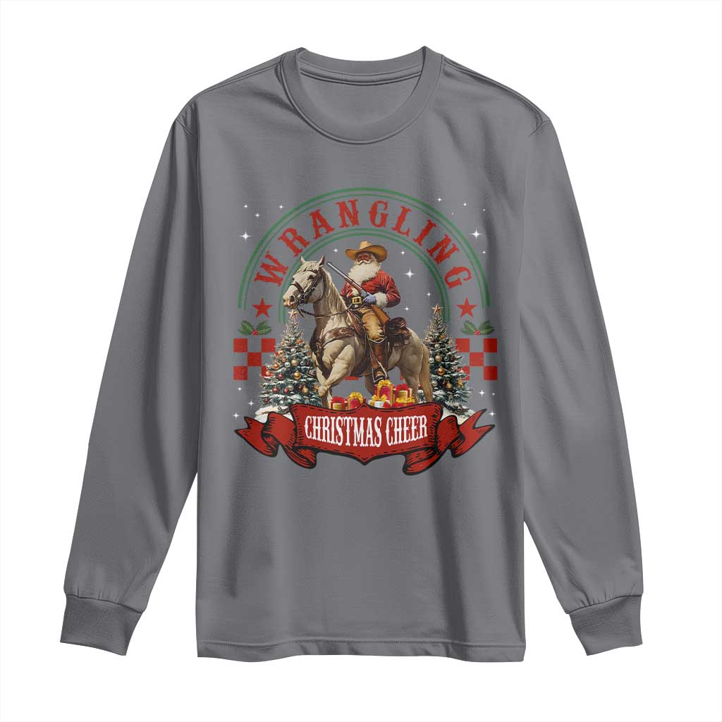 Western Christmas Long Sleeve Shirt Howdy Country Christmas Horse Xmas Cheer - African Pride