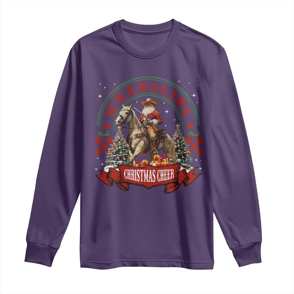 Western Christmas Long Sleeve Shirt Howdy Country Christmas Horse Xmas Cheer - African Pride
