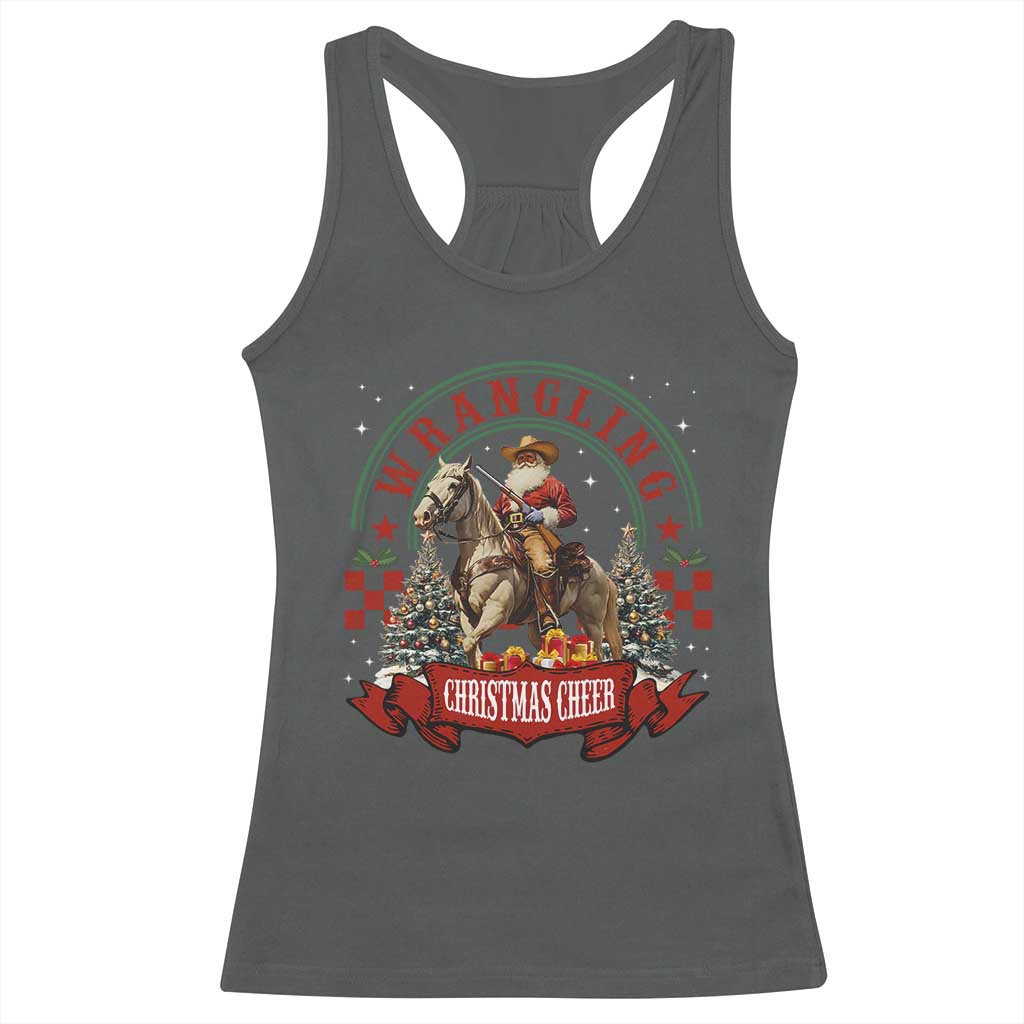 Western Christmas Racerback Tank Top Howdy Country Christmas Horse Xmas Cheer - African Pride