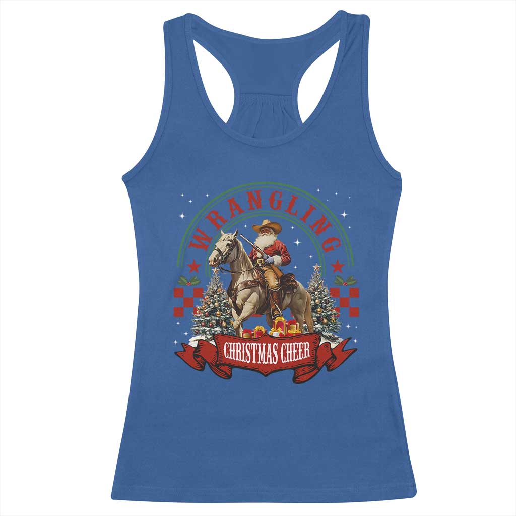 Western Christmas Racerback Tank Top Howdy Country Christmas Horse Xmas Cheer - African Pride
