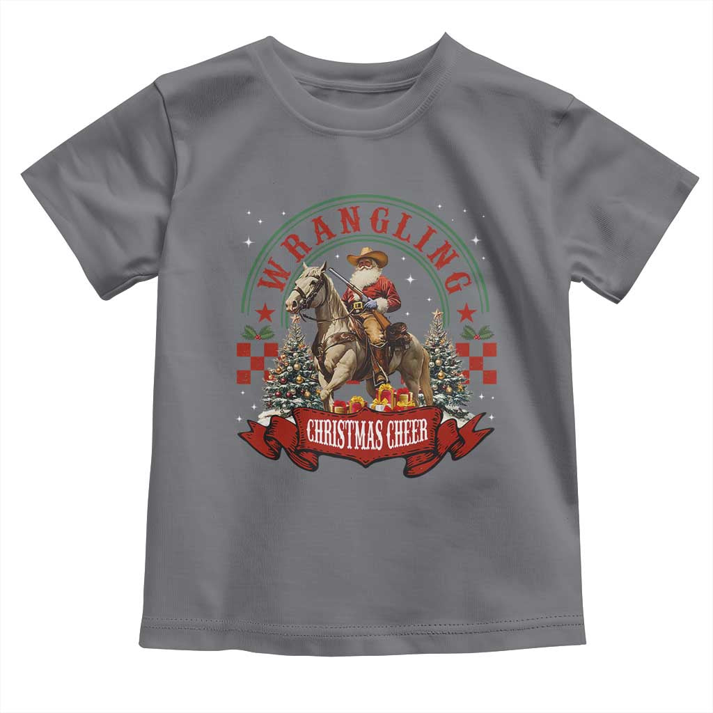 Western Christmas Toddler T Shirt Howdy Country Christmas Horse Xmas Cheer - African Pride
