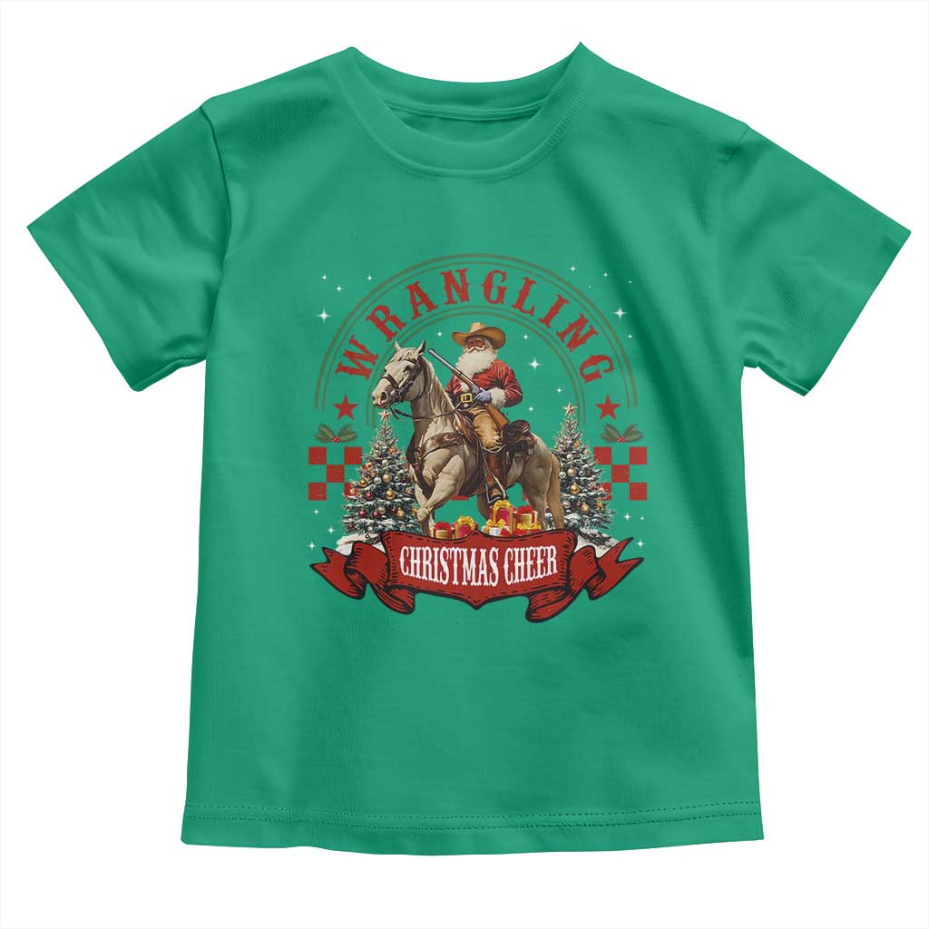 Western Christmas Toddler T Shirt Howdy Country Christmas Horse Xmas Cheer - African Pride